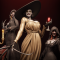 Dimitrescu Sisters Resident evil Cassandra Bela CA 3D STL