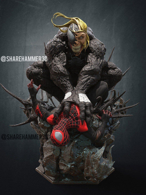 Angel Venom Spiderman Miles Morales Marvel 3D STL