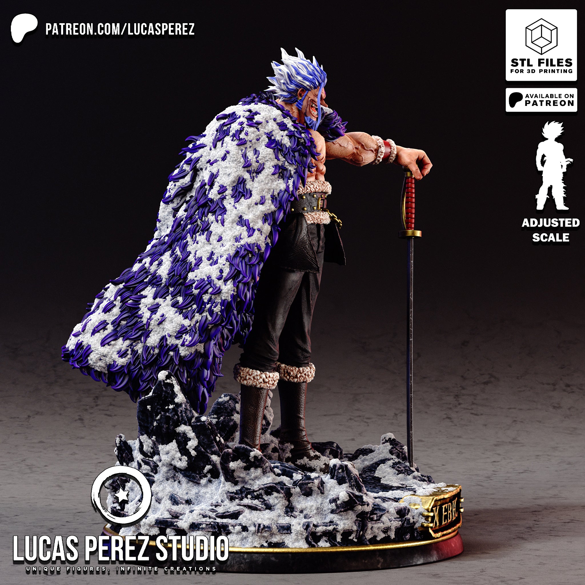 Rocks D. Xebec One Piece 3D STL