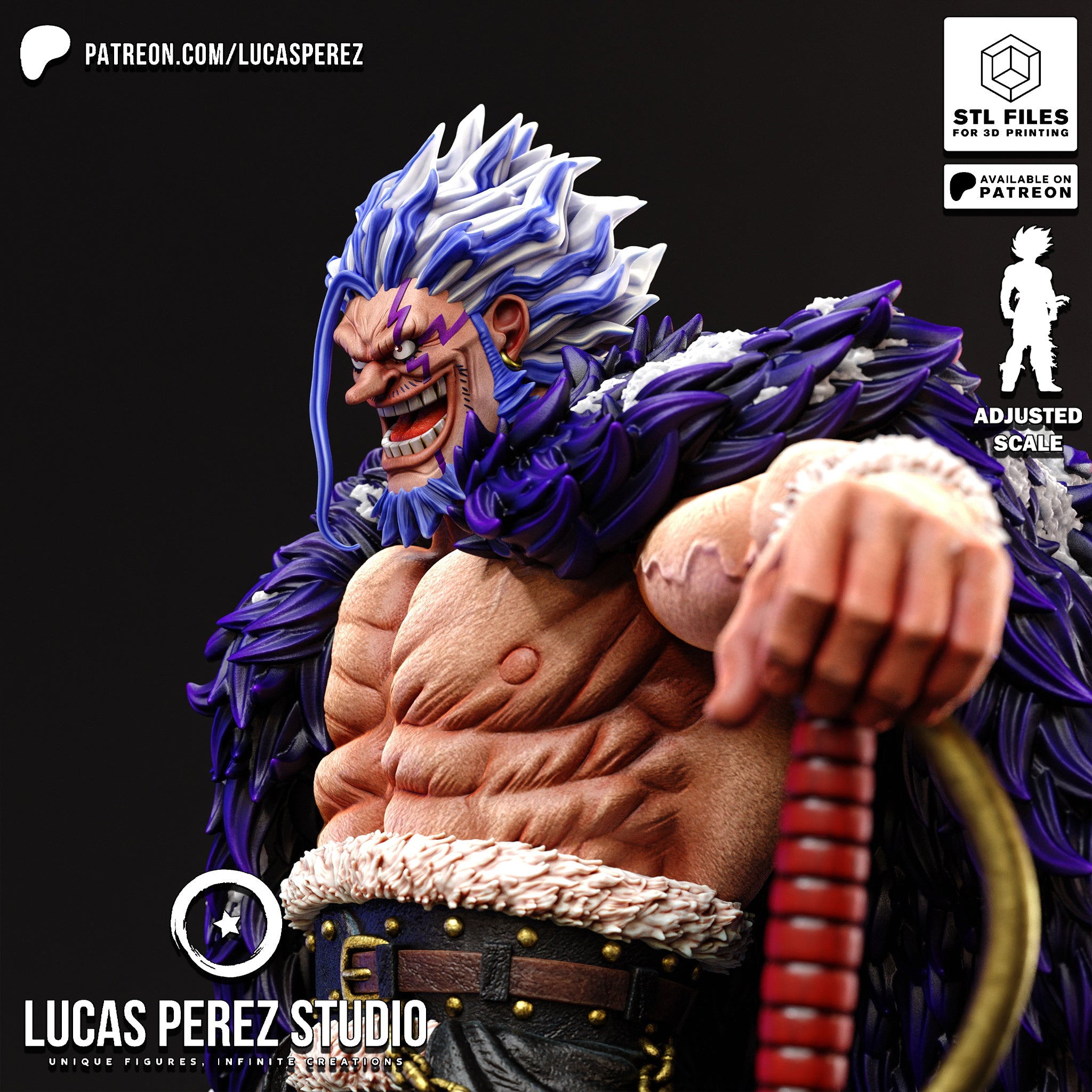 Rocks D. Xebec One Piece 3D STL