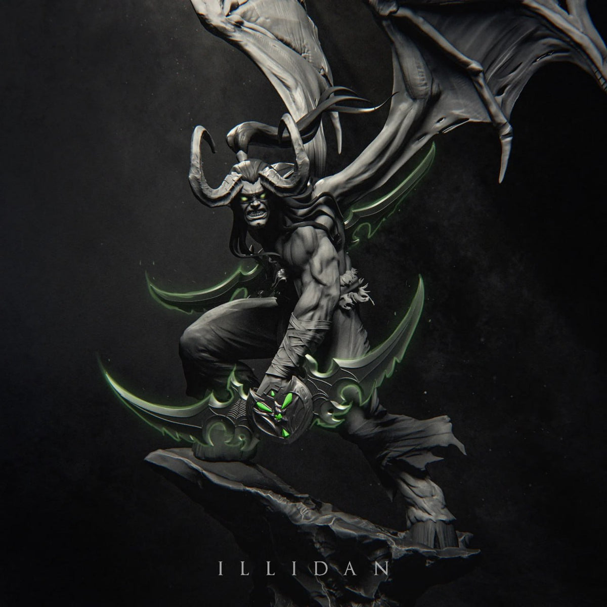 Illidan Stormrage v2 World of Warcraft WoW 3D STL
