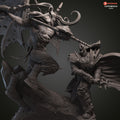 Illidan vs Arthas Lich King World of Warcraft 3D STL