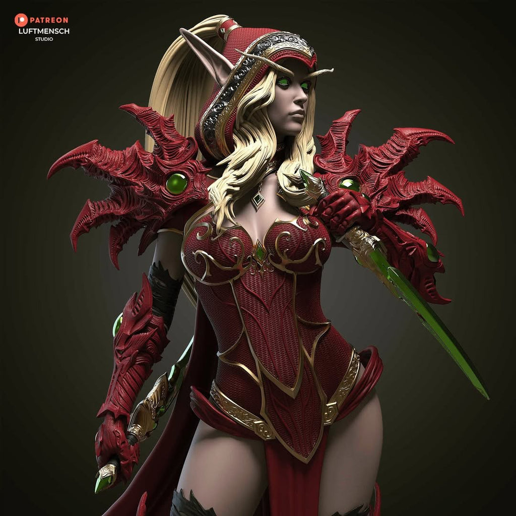 Valeera Sanguinar Luftmensch World of Warcraft WoW 3D STL