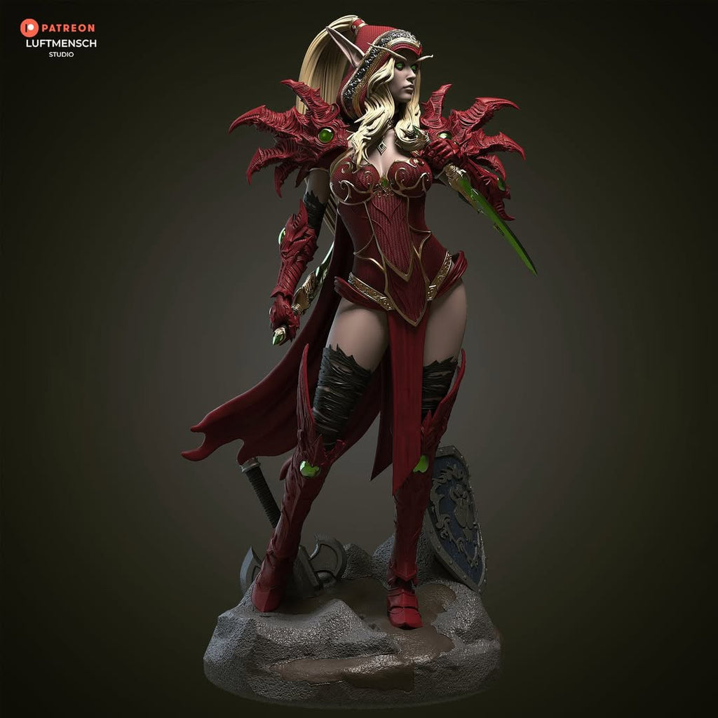 Valeera Sanguinar Luftmensch World of Warcraft WoW 3D STL