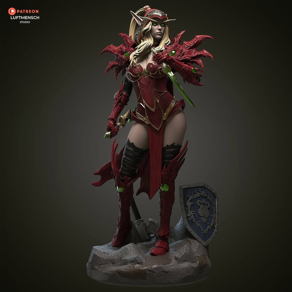 Valeera Sanguinar Luftmensch World of Warcraft WoW 3D STL