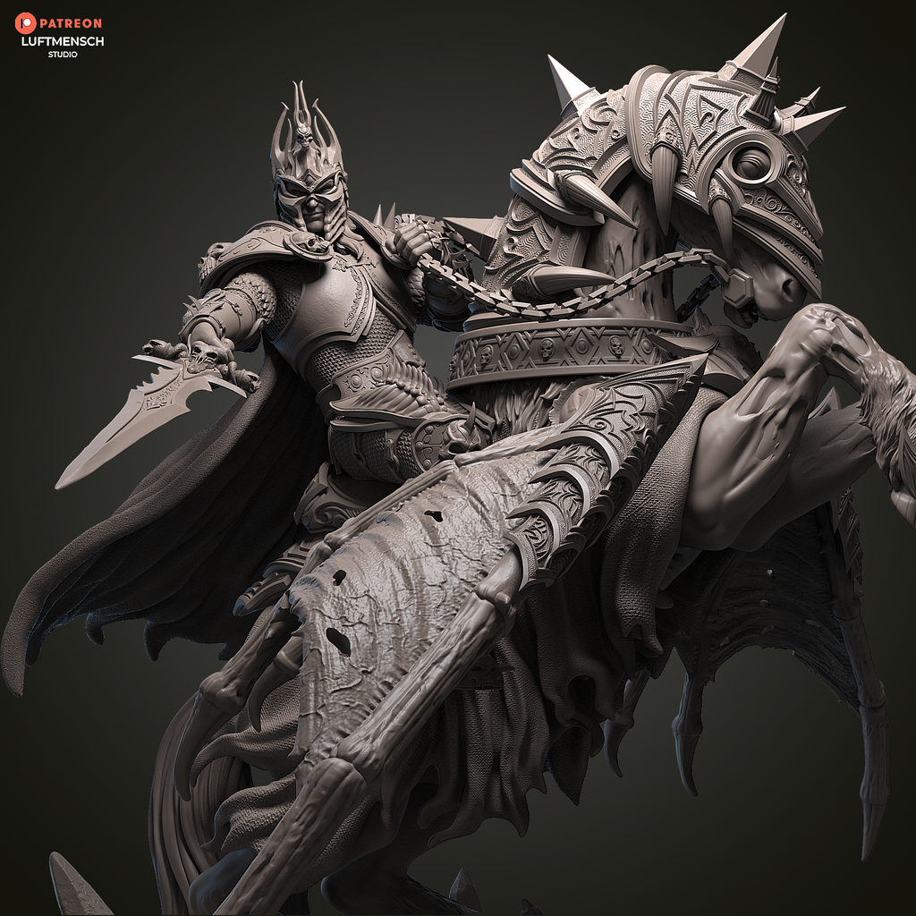 Invincible Lich King Arthas Luftmensch 3D STL