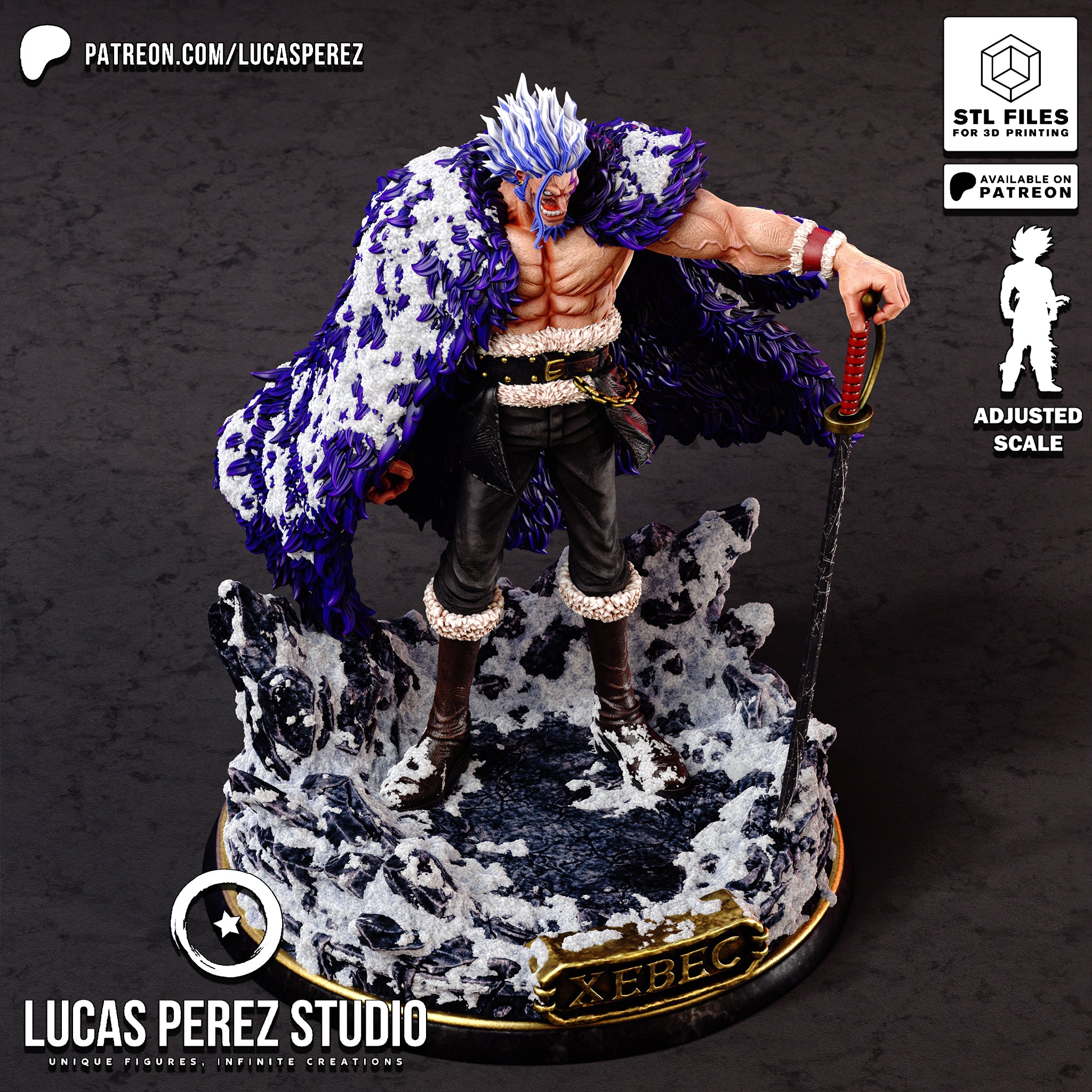 Rocks D. Xebec One Piece 3D STL