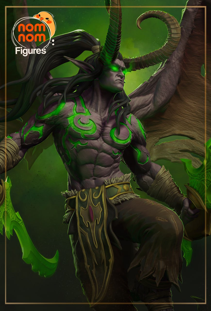 Illidan Stormrage Nomnom World of Warcraft 3D STL