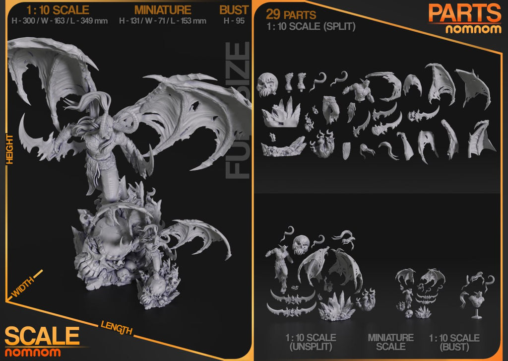 Illidan Stormrage Nomnom World of Warcraft 3D STL
