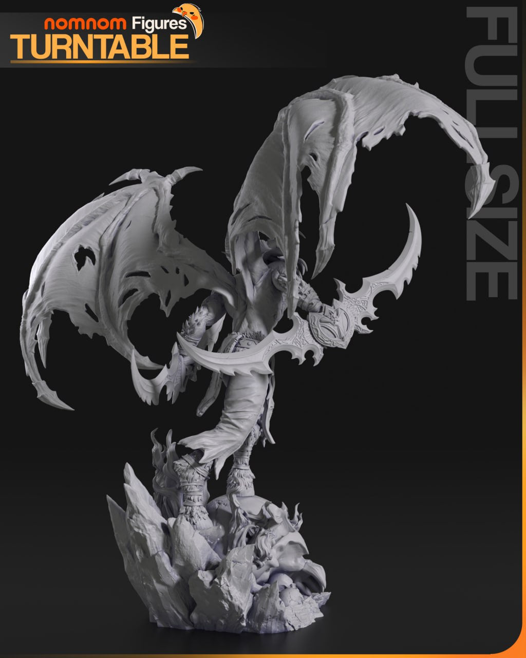 Illidan Stormrage Nomnom World of Warcraft 3D STL