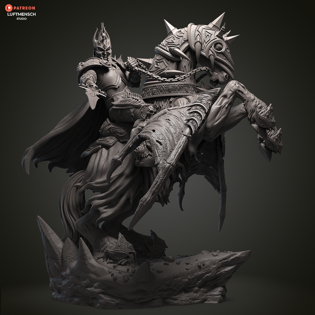 Invincible Lich King Arthas Luftmensch 3D STL