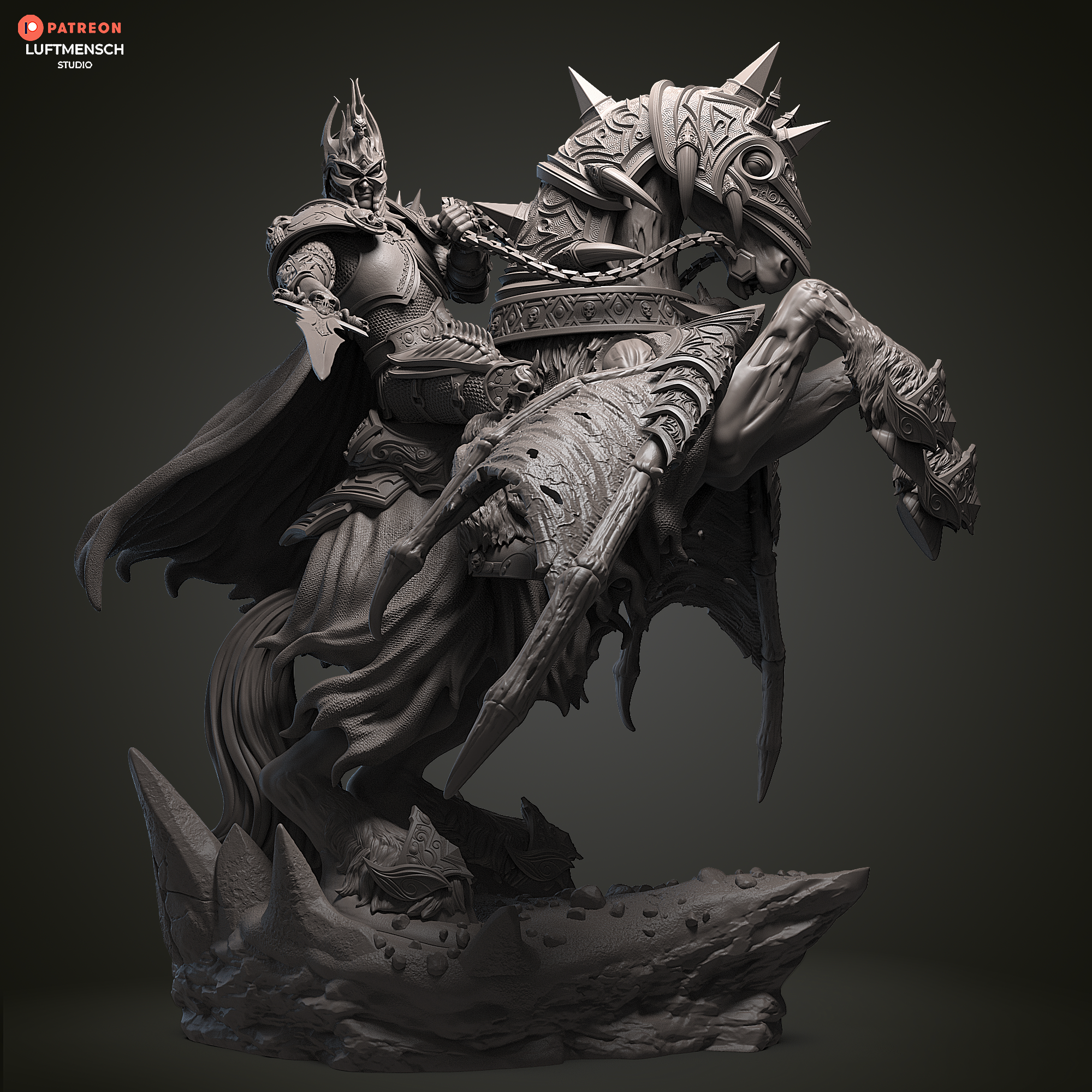 Invincible Lich King Arthas Luftmensch 3D STL