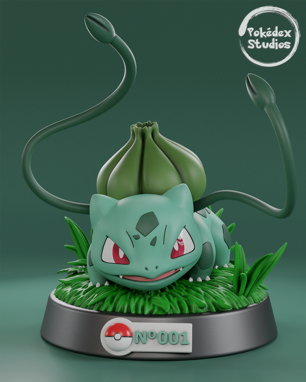 Bulbasaur Pokemon Pokedex 001 3D STL