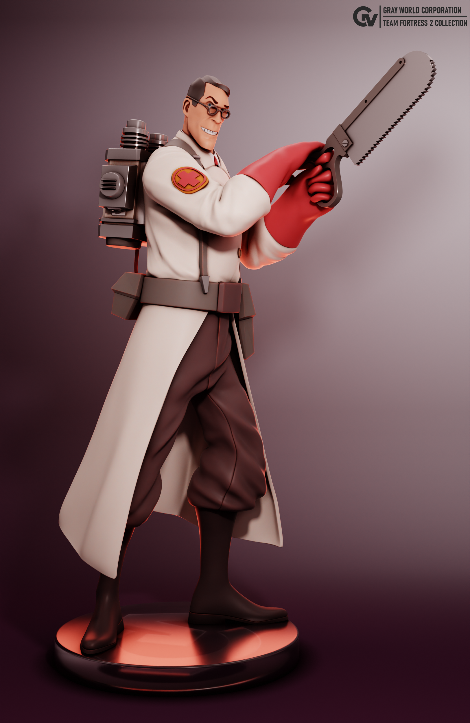 Medic sınıfı class Team Fortress 2 3D STL