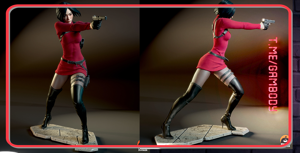 Ada wong Resident evil Frinted pucker 3D STL