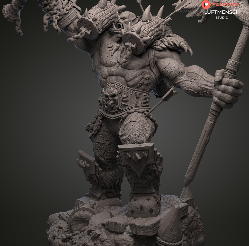 Garrosh Hellscream Horde Flag Luftmensch 3D STL