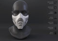 Mortal Kombat SubZero Maskesi STL