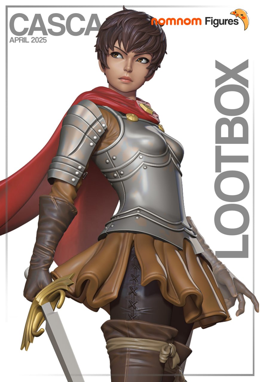 Casca Berserk figürü STL 3D