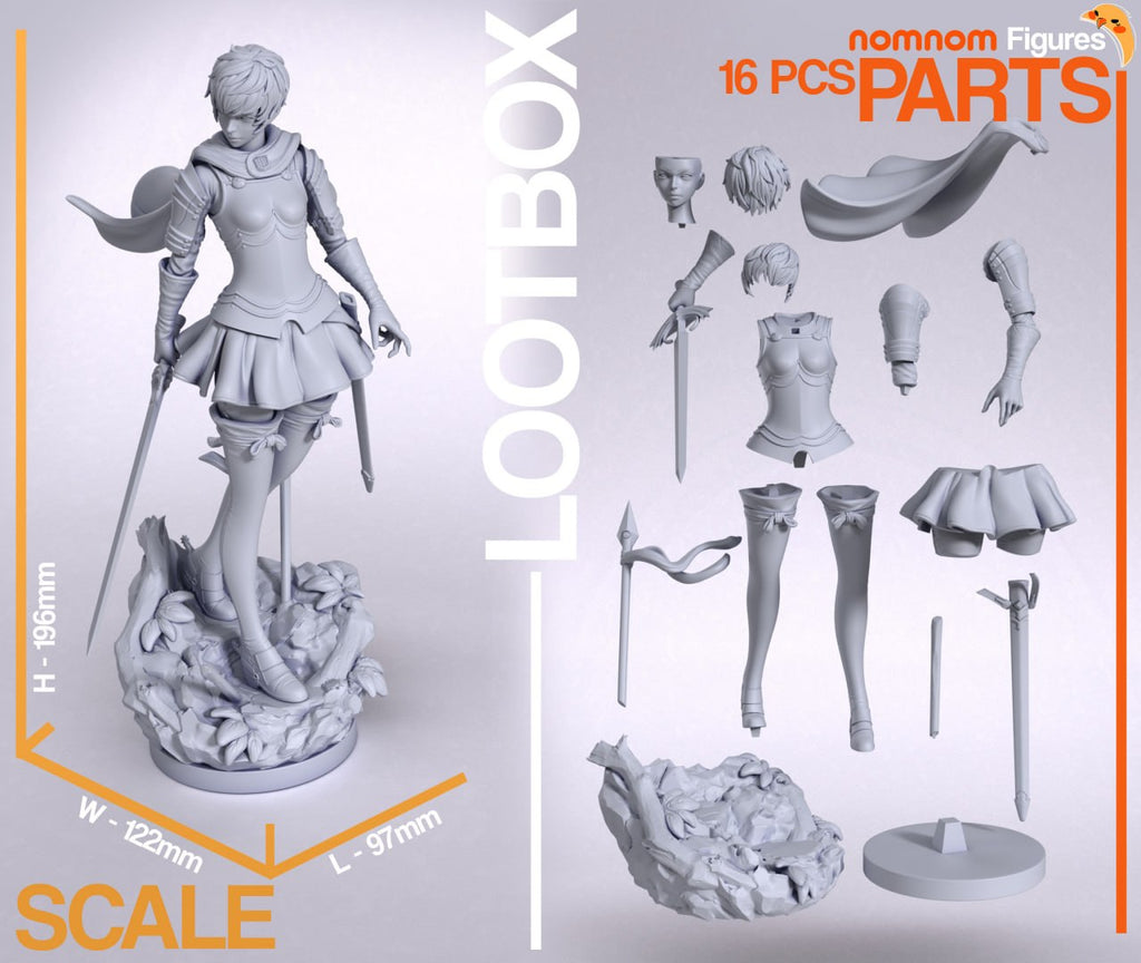 Casca Berserk figürü STL 3D