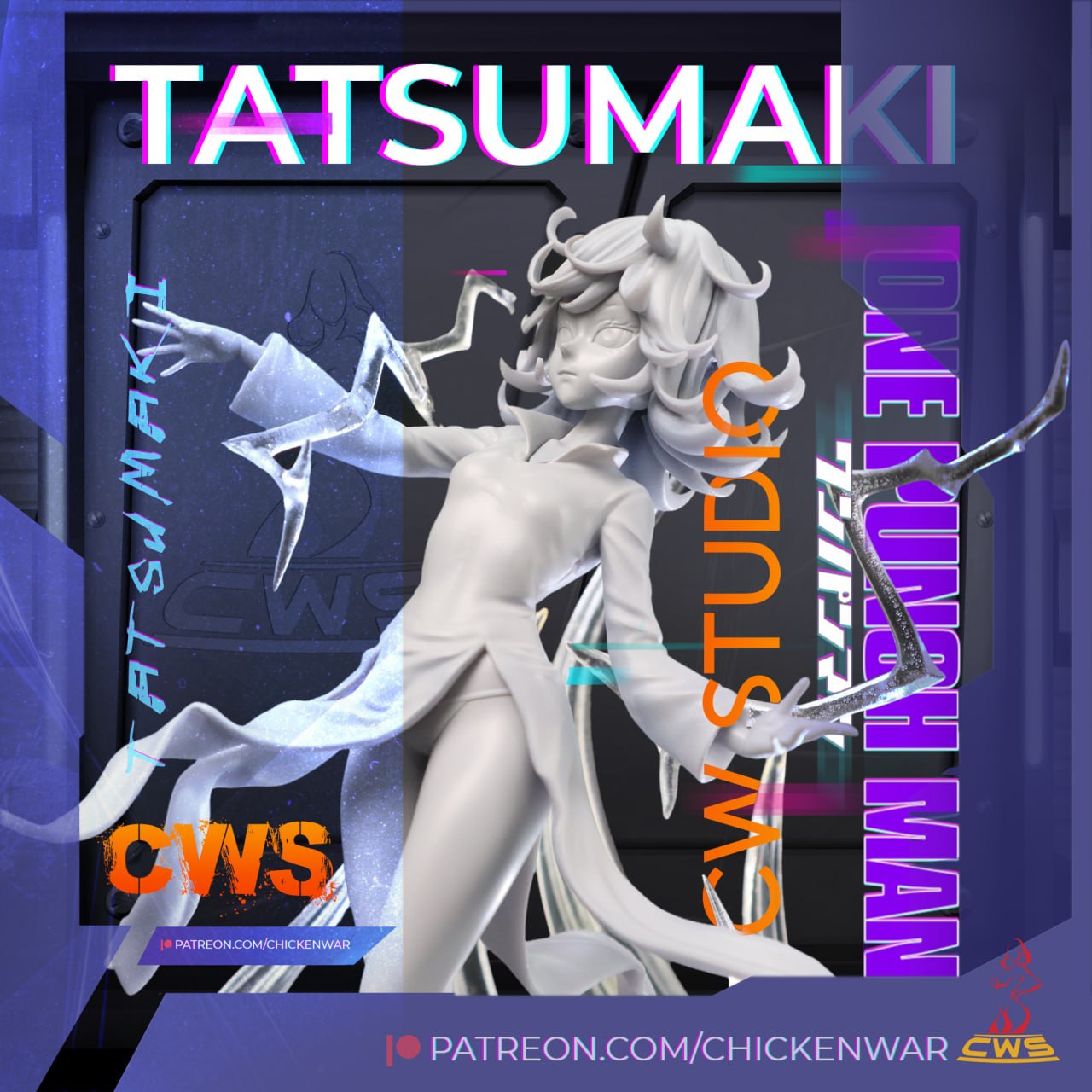 Tatsumaki One punch man 3D STL