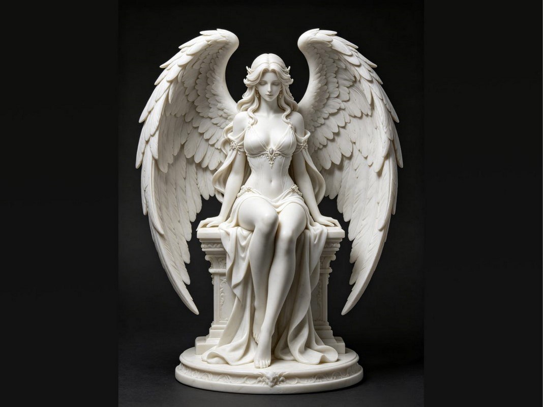 Oturan melek Seated Angel 3D STL