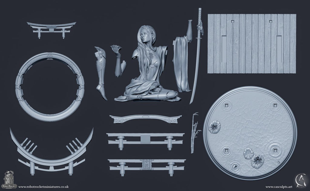 Re-Konnect Vignette Cyberpunk Samuraiy STL