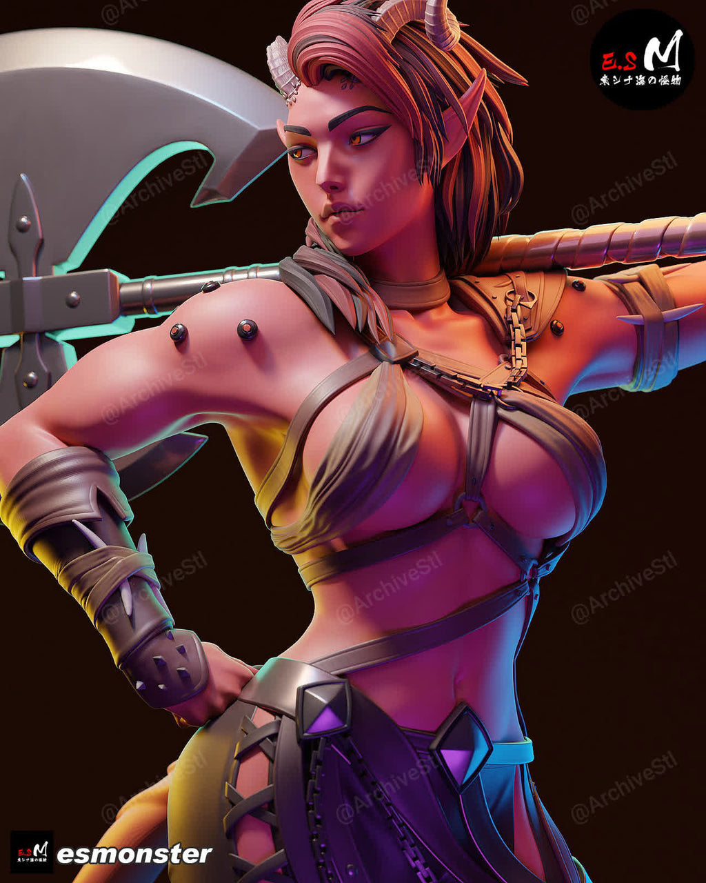 Karlach Baldurs Gate 3 Sword STL 3D