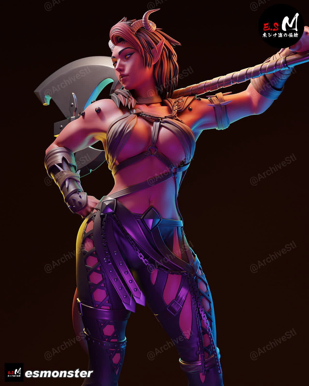 Karlach Baldurs Gate 3 Sword STL 3D