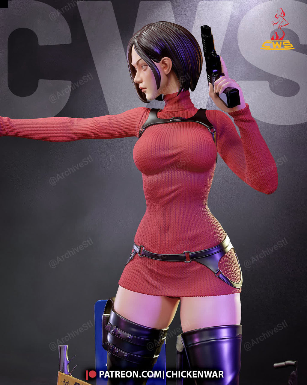 Ada Wong CW Studio 3D STL