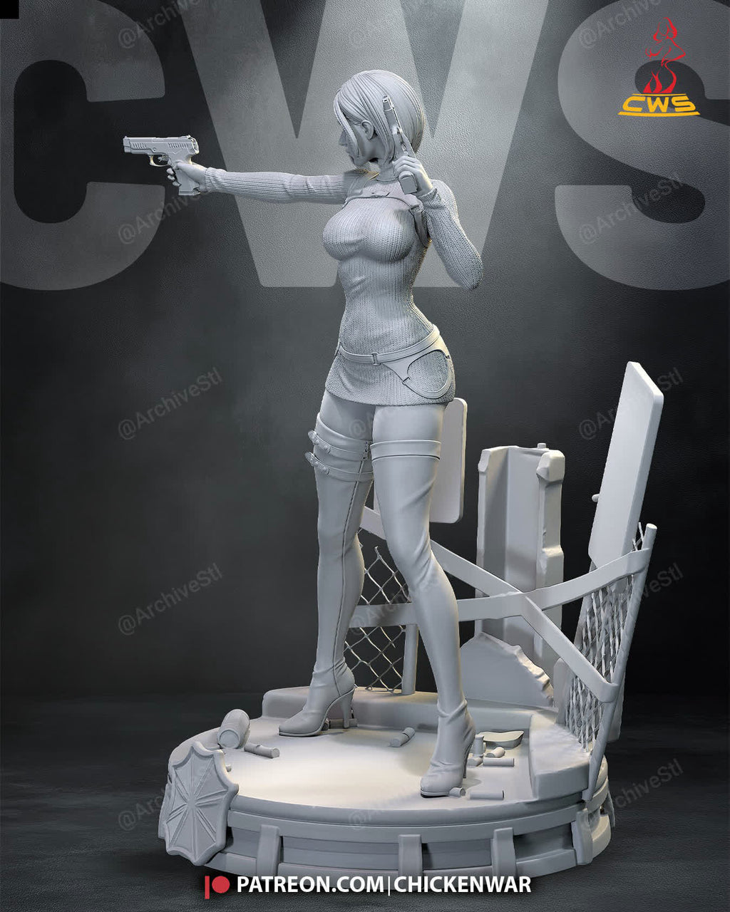 Ada Wong CW Studio 3D STL