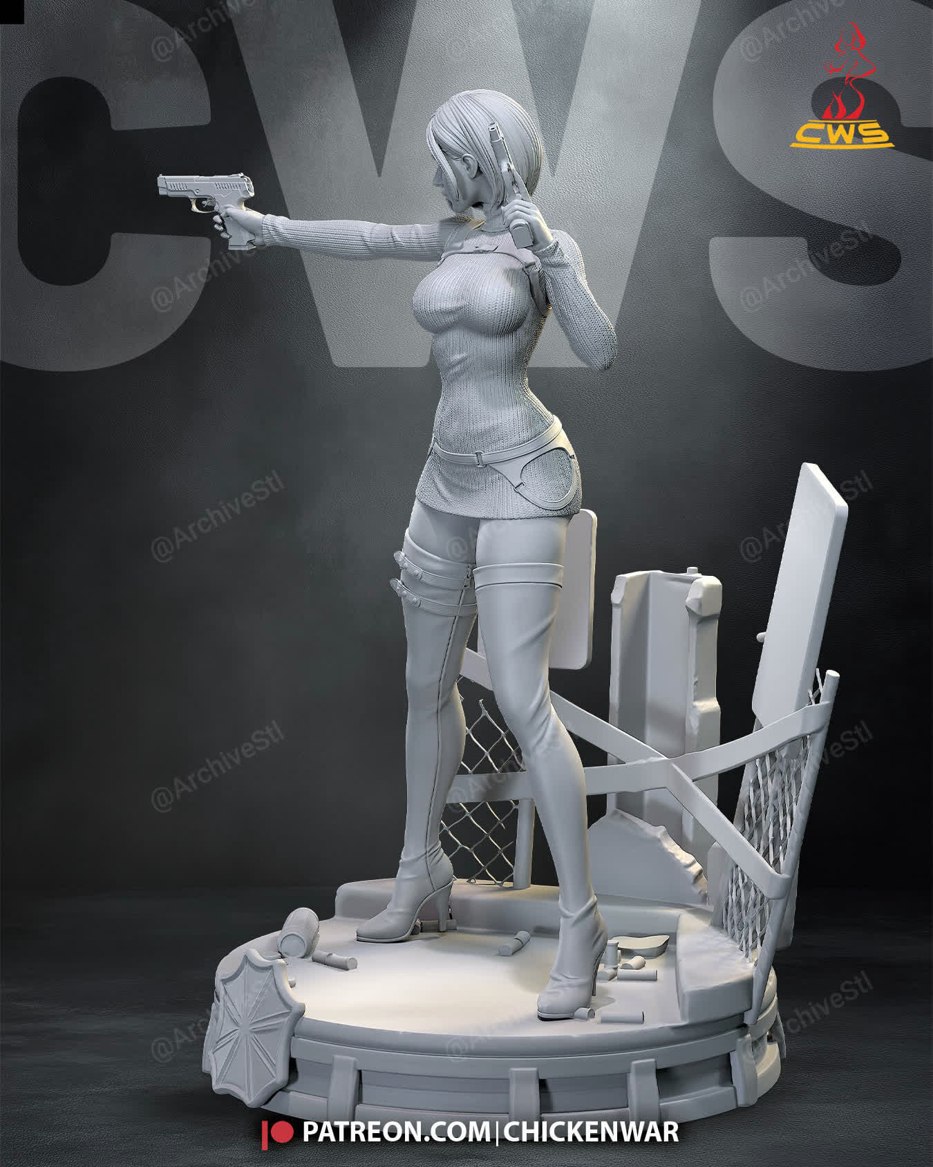 Ada Wong CW Studio 3D STL