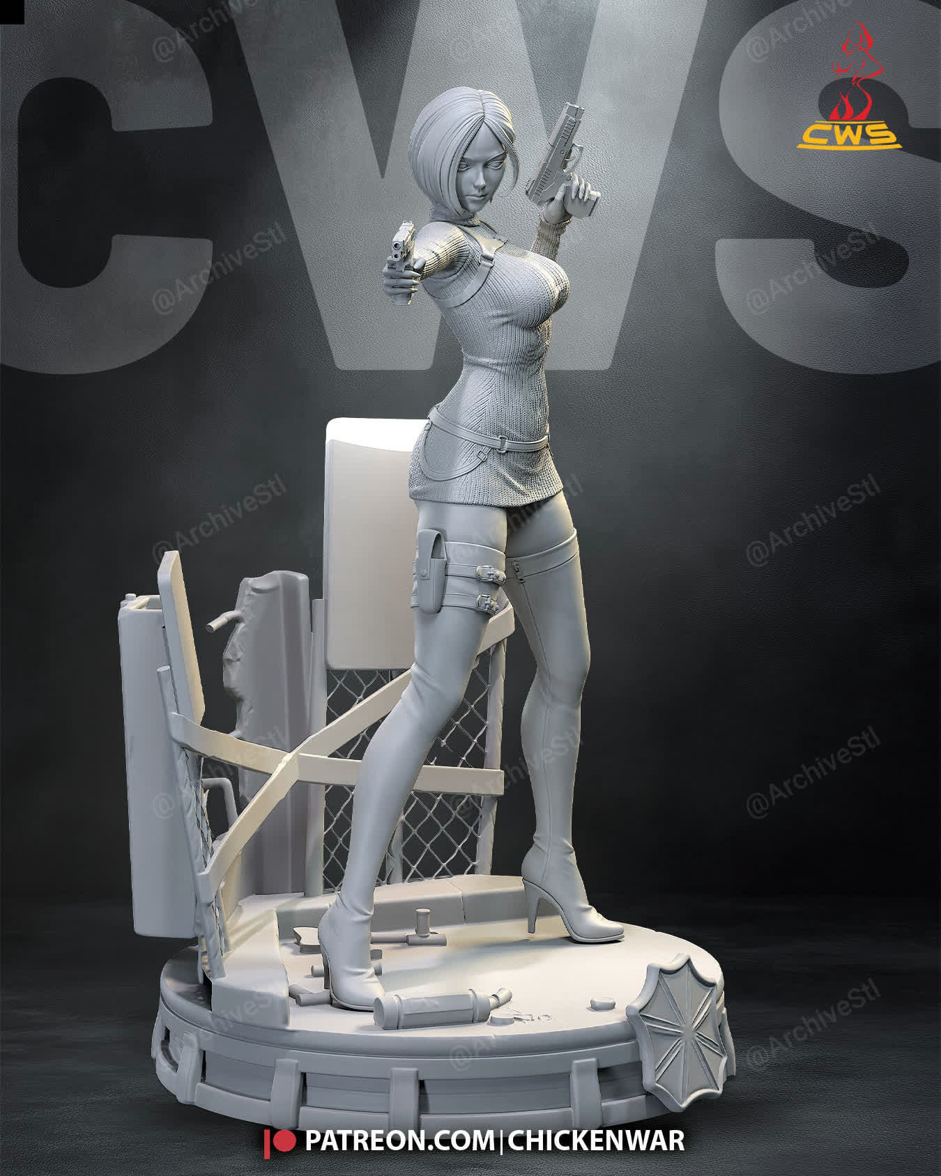 Ada Wong CW Studio 3D STL