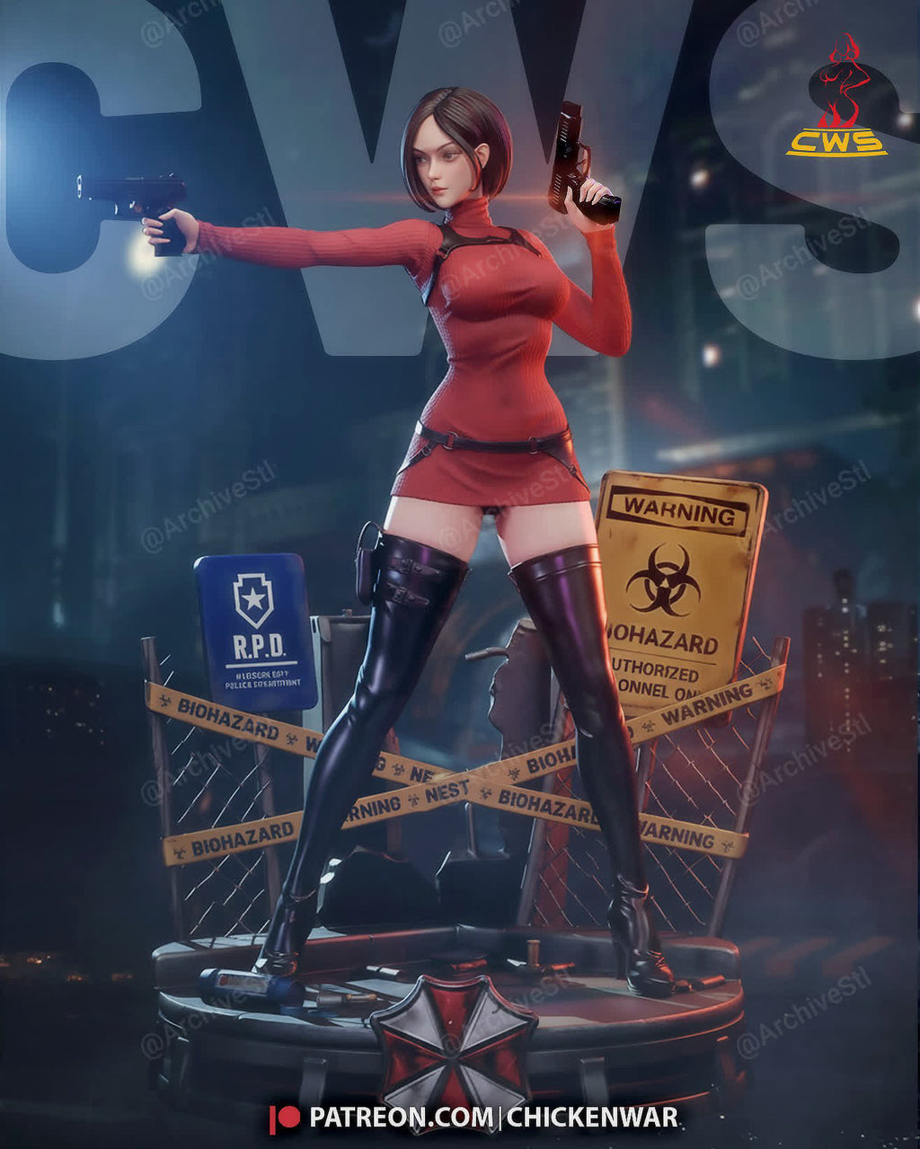 Ada Wong CW Studio 3D STL