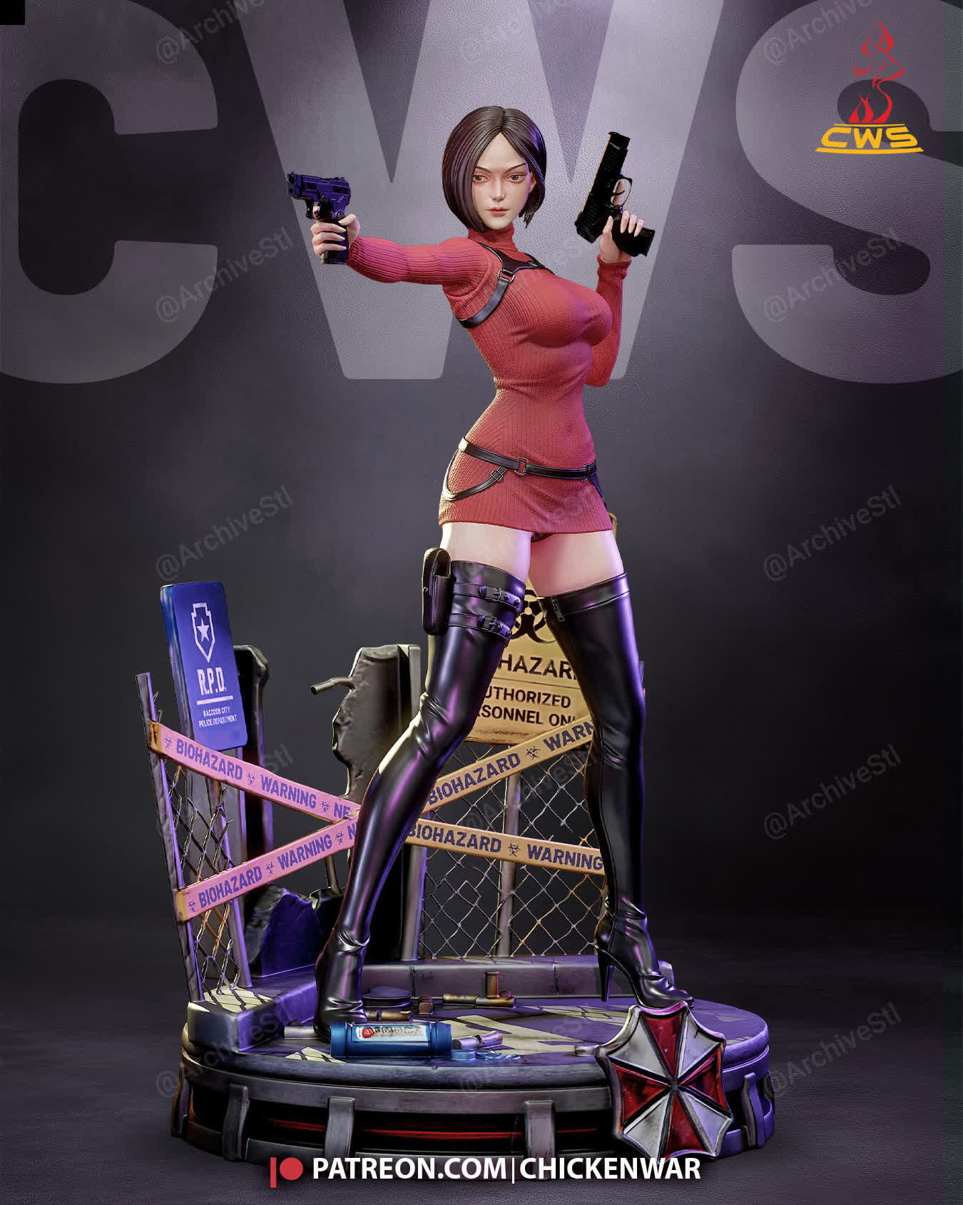 Ada Wong CW Studio 3D STL