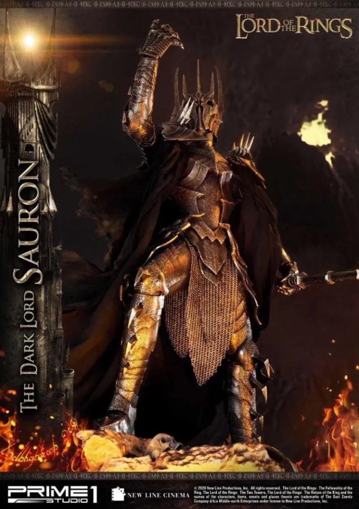 Dark Lord Sauron Yüzüklerin efendisi LOTR Lord of the rings 3D STL