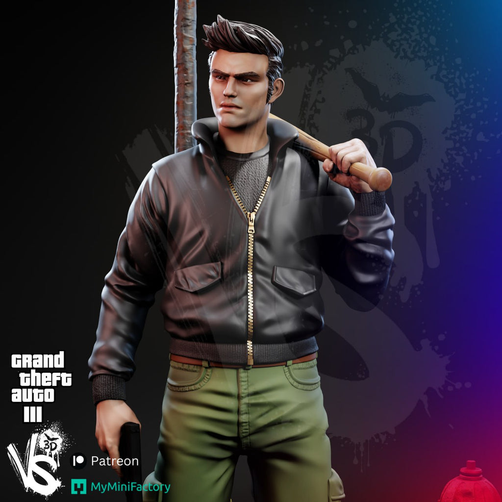 GTA 3 Claude Speed Grand Theft Auto III 3D STL