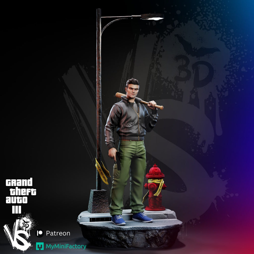 GTA 3 Claude Speed Grand Theft Auto III 3D STL