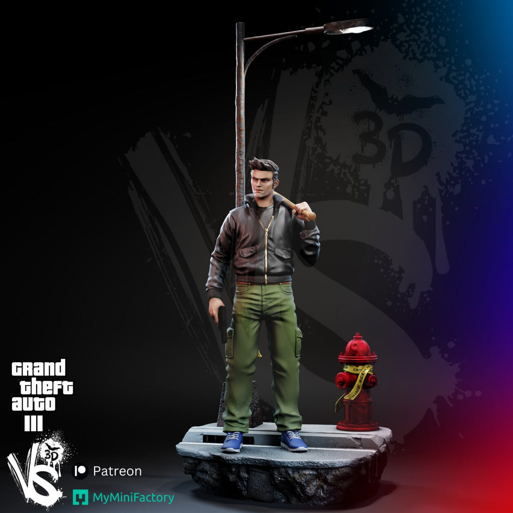 GTA 3 Claude Speed Grand Theft Auto III 3D STL