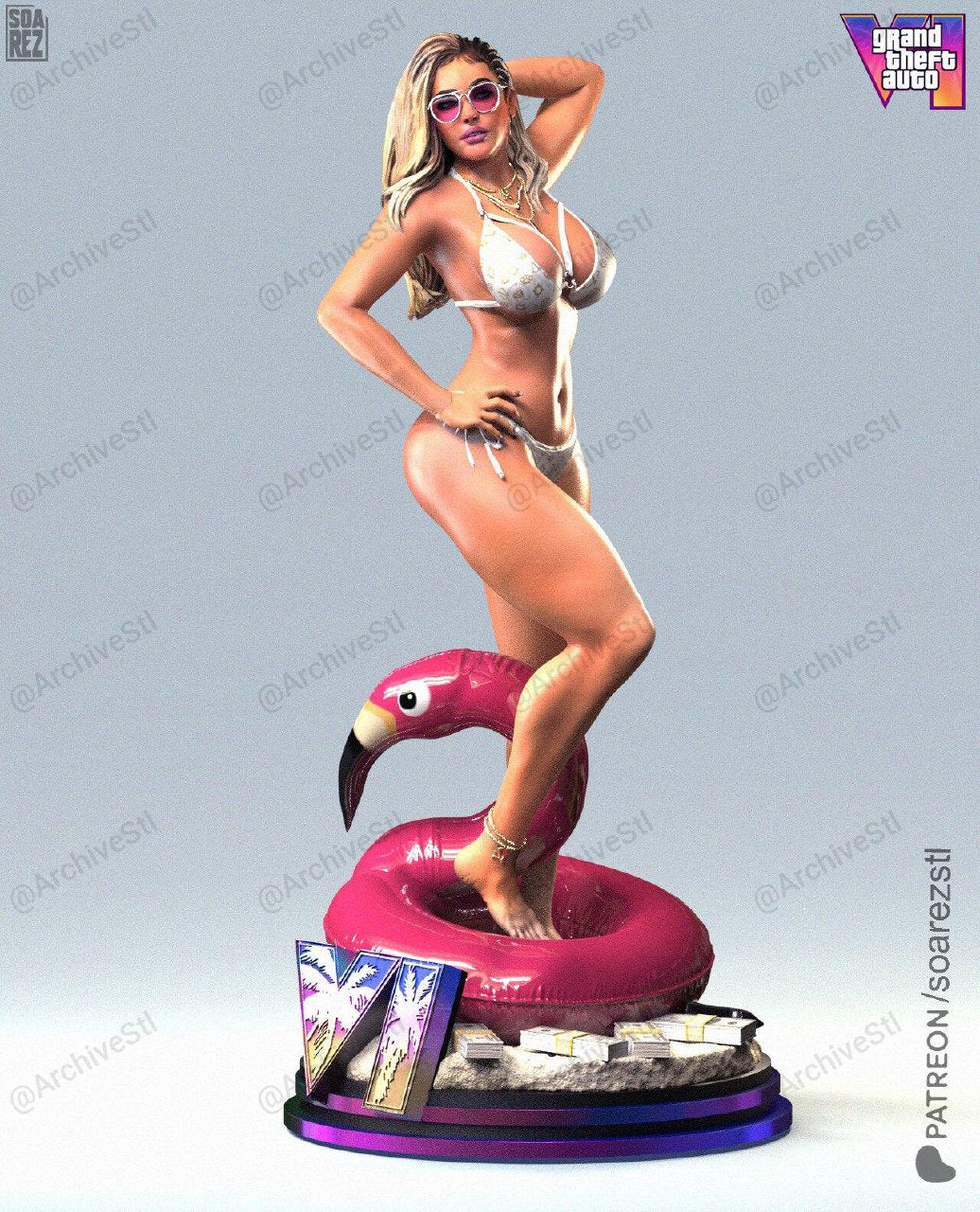 Lucia GTA Grand Theft Auto 6 VI 3D STL