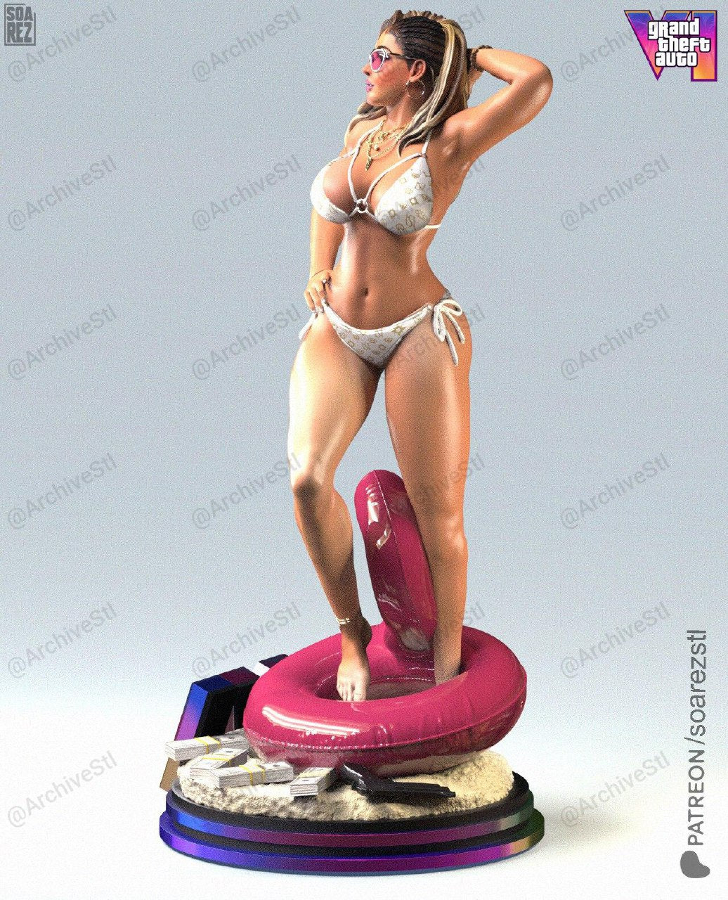 Lucia GTA Grand Theft Auto 6 VI 3D STL