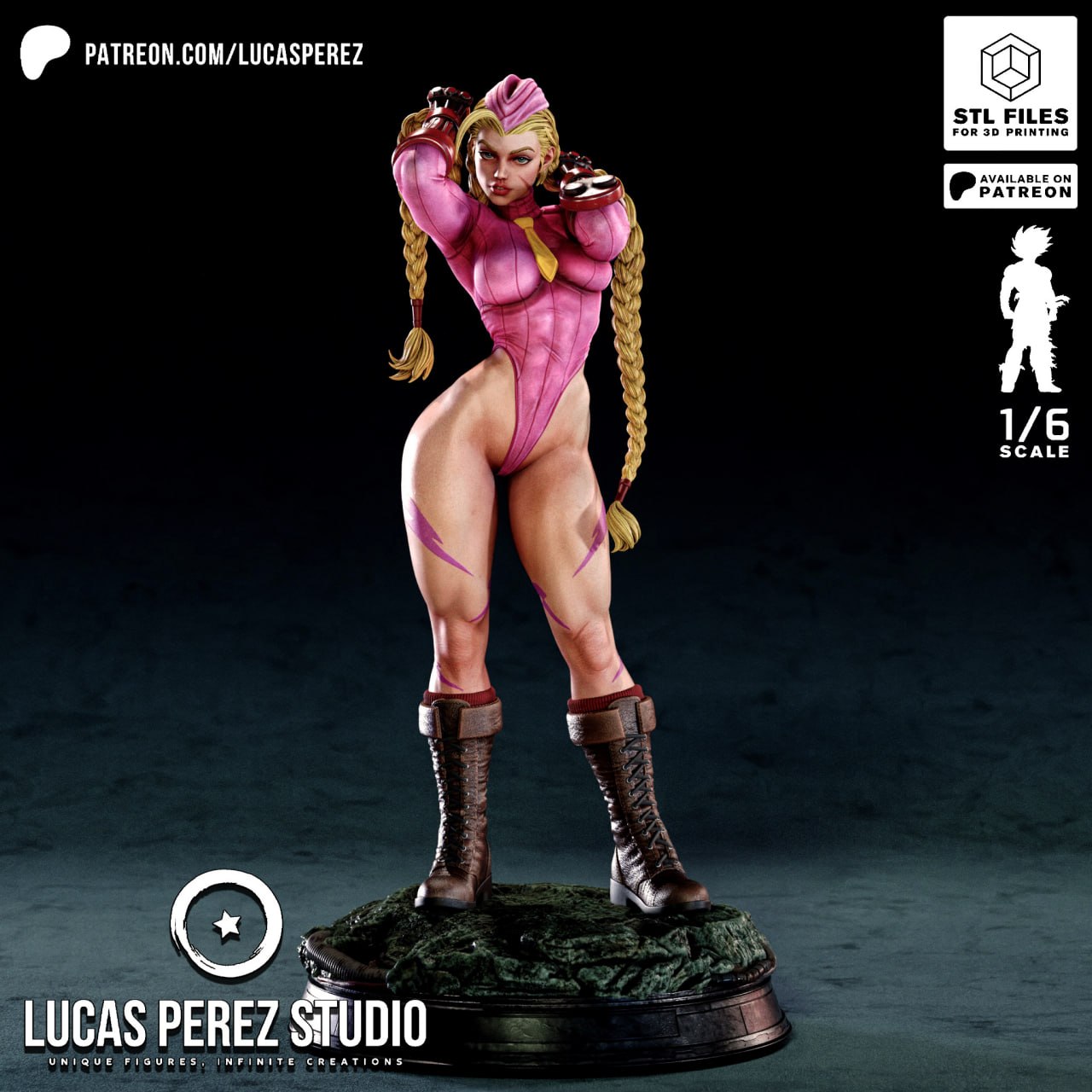 Cammy Street Fighter Lucas 3D STL