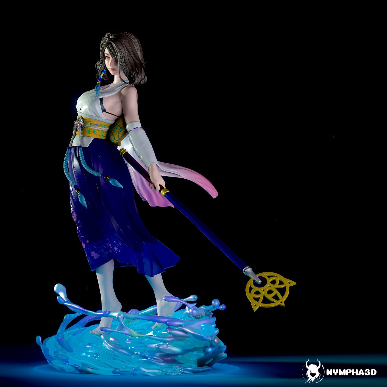 Yuna Final Fantasy 3D STL