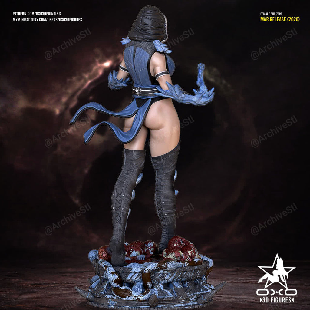 Female Sub-Zero Mortal Kombat 3D STL