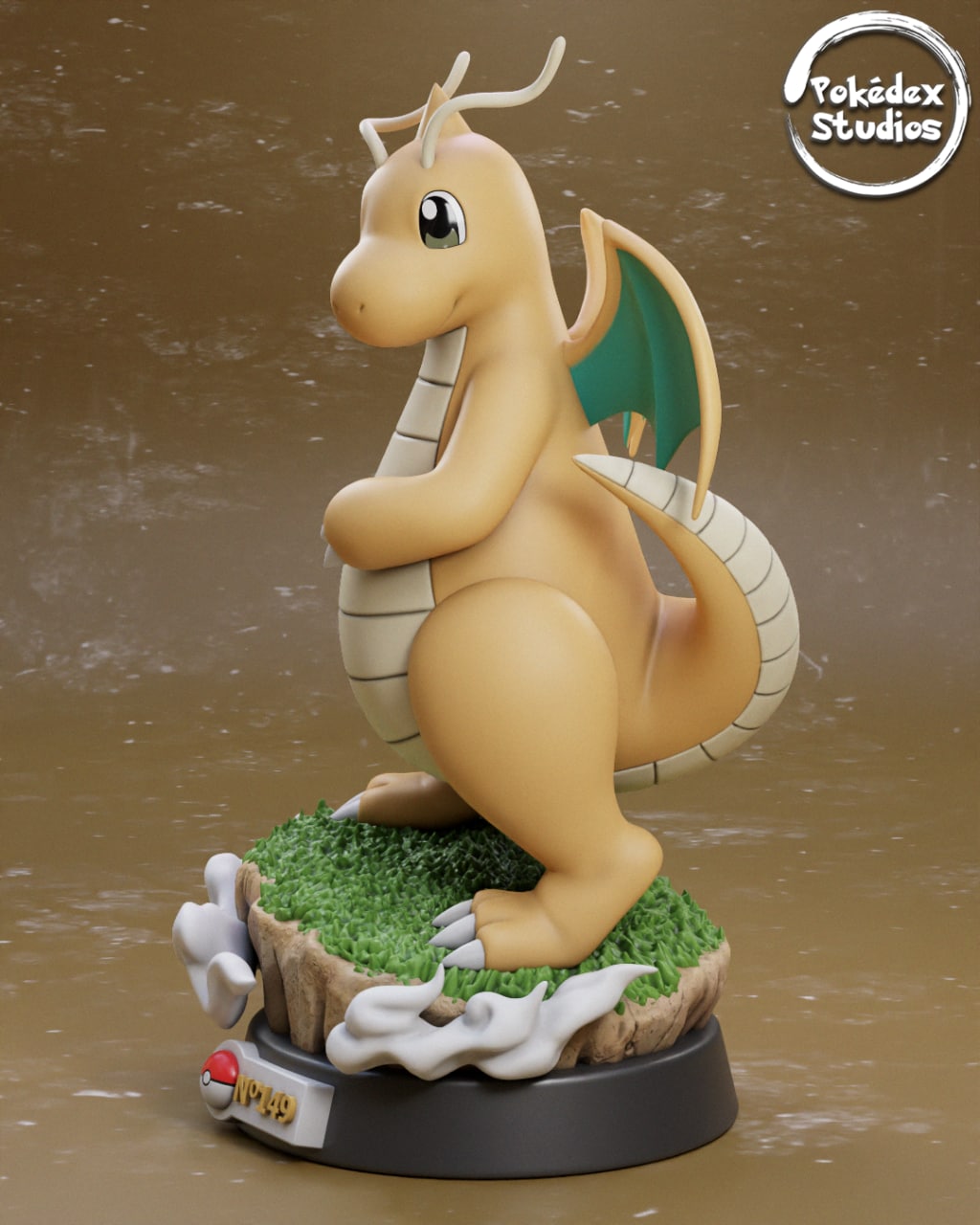 Dragonite Pokemon 149 Pokedex Studios 3D STL