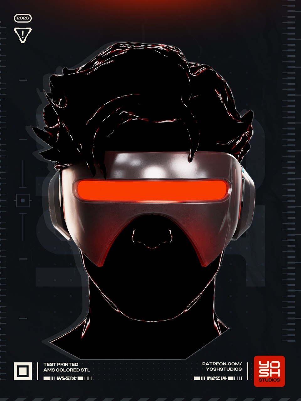 Cyclops Marvel Visor 3D STL