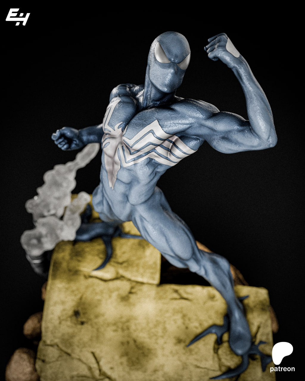 Spiderman with Venom together Marvel 3D STL