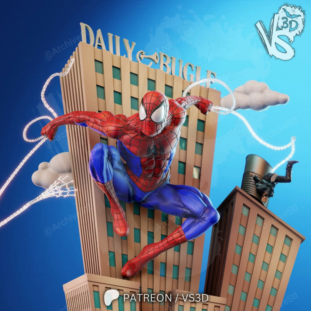 Spiderman VS3D Daily Bugle Marvel 3D STL
