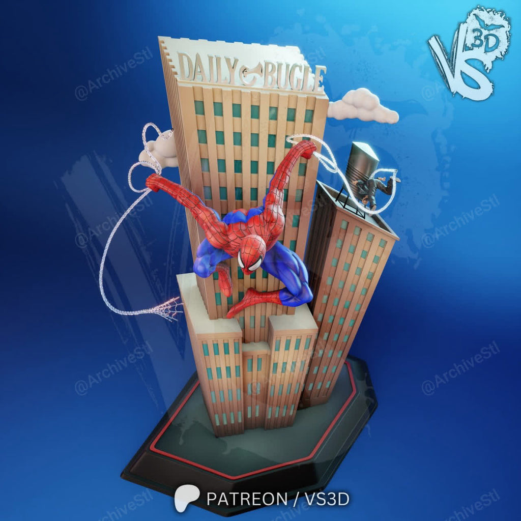 Spiderman VS3D Daily Bugle Marvel 3D STL