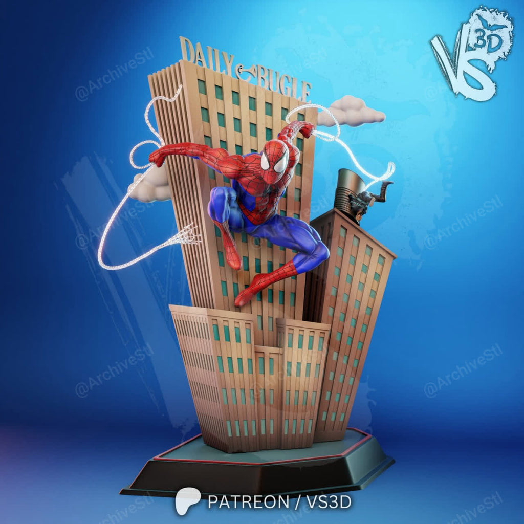 Spiderman VS3D Daily Bugle Marvel 3D STL