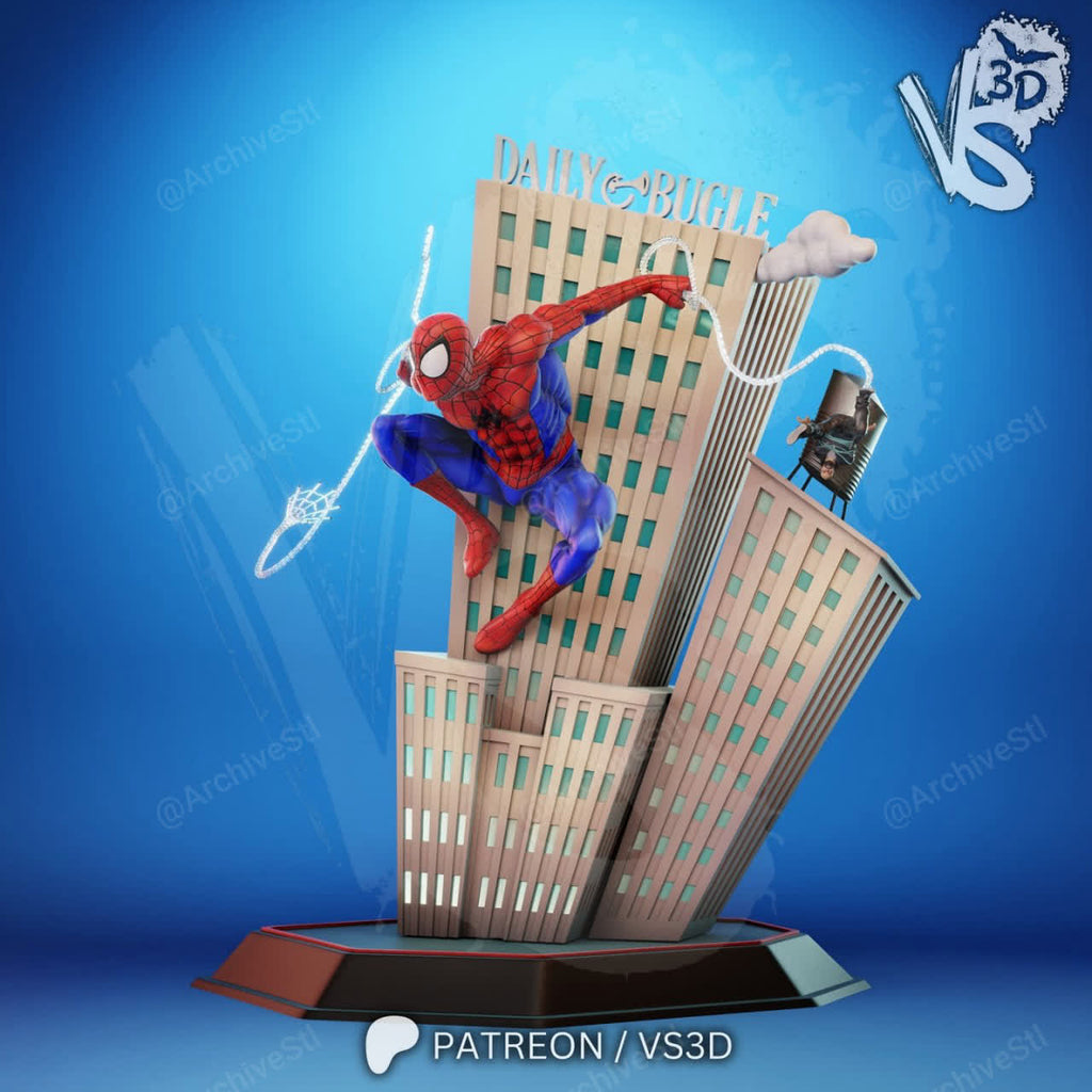 Spiderman VS3D Daily Bugle Marvel 3D STL